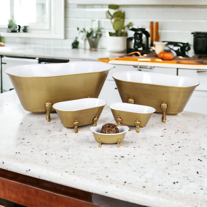 5018S-GD - Lavande Golden Tub Décor