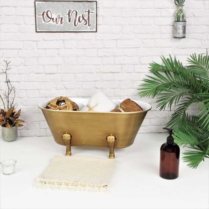 5018S-GD - Lavande Golden Tub Décor