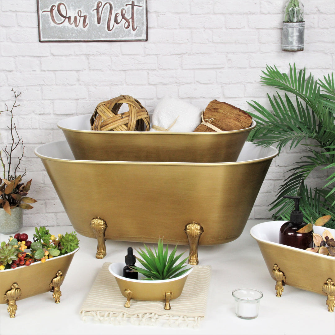 5018S-GD - Lavande Golden Tub Décor