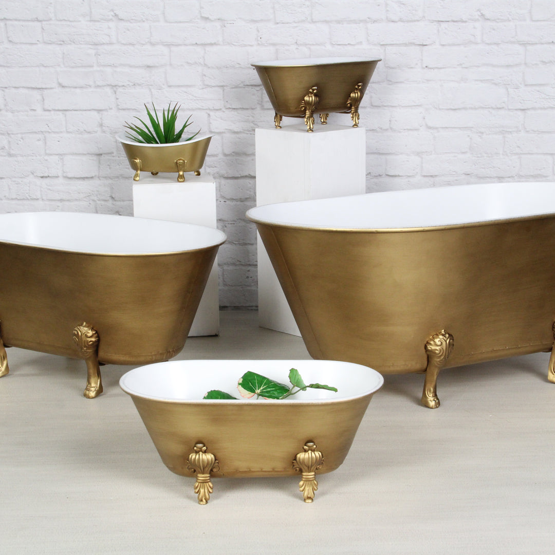 5018S-GD - Lavande Golden Tub Décor