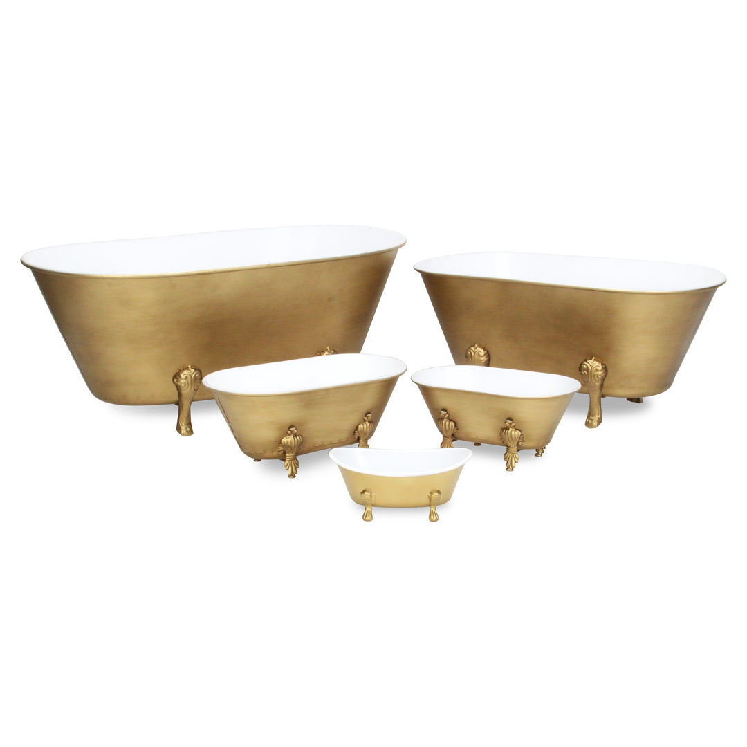 5018S-GD - Lavande Golden Tub Décor