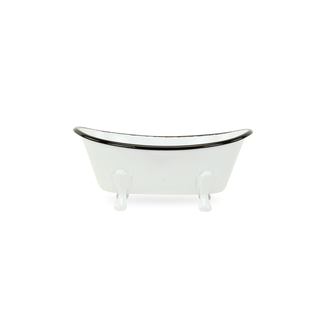 5130WT - Lavande White Mini Tub Decor