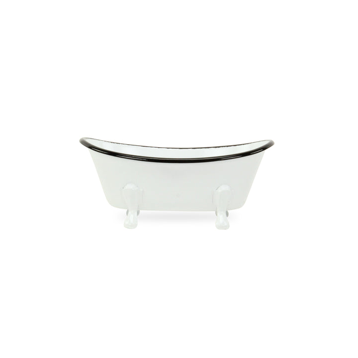 5130WT - Lavande White Mini Tub Decor