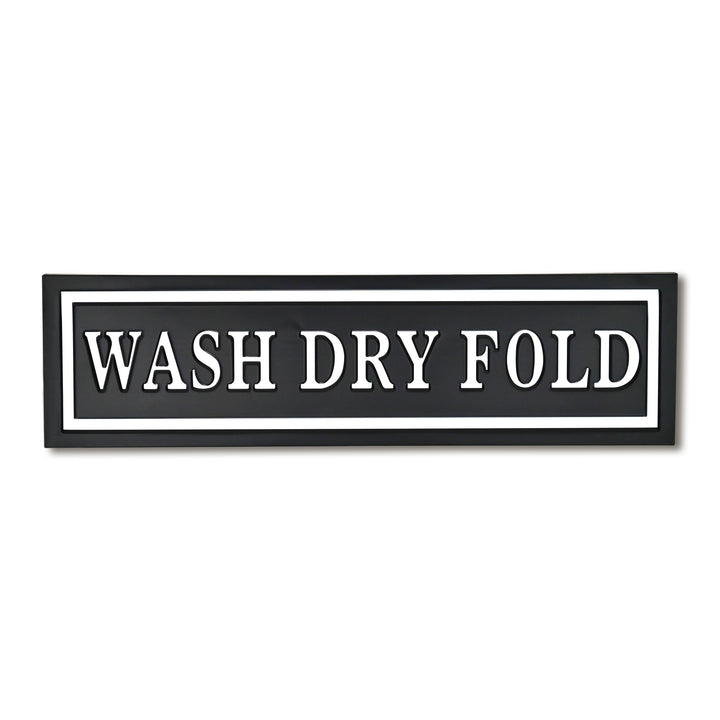 5285WDF-BK - Arabella Laundry Themed Sign - Black