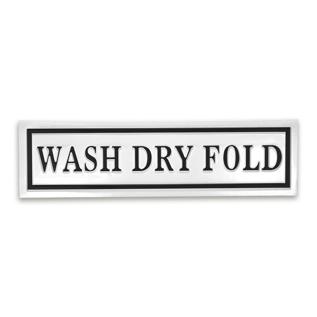 5285WDF-WT - Arabella Laundry Themed Sign - White