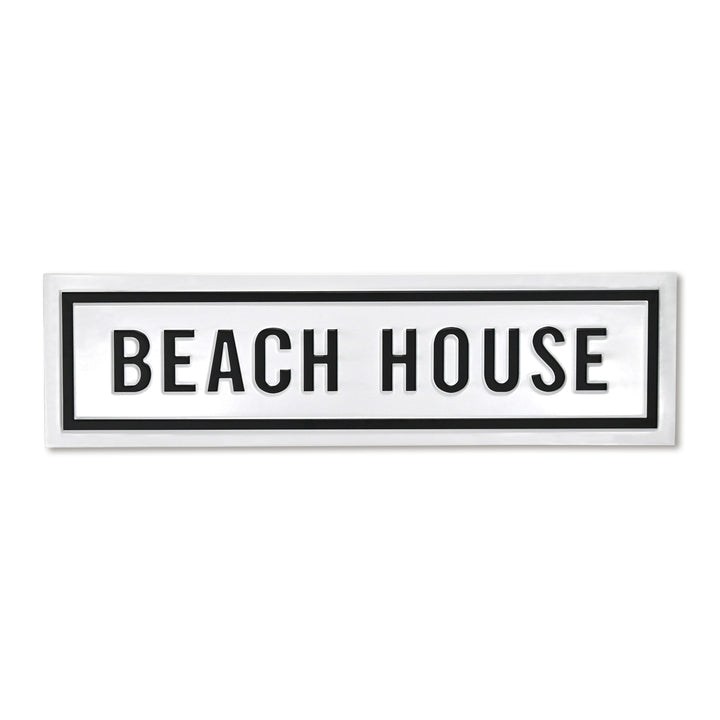 5285WT - Arabella Beach House Sign - White