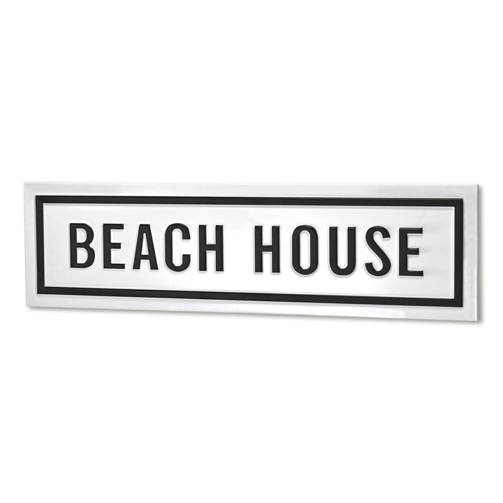 5285WT - Arabella Beach House Sign - White