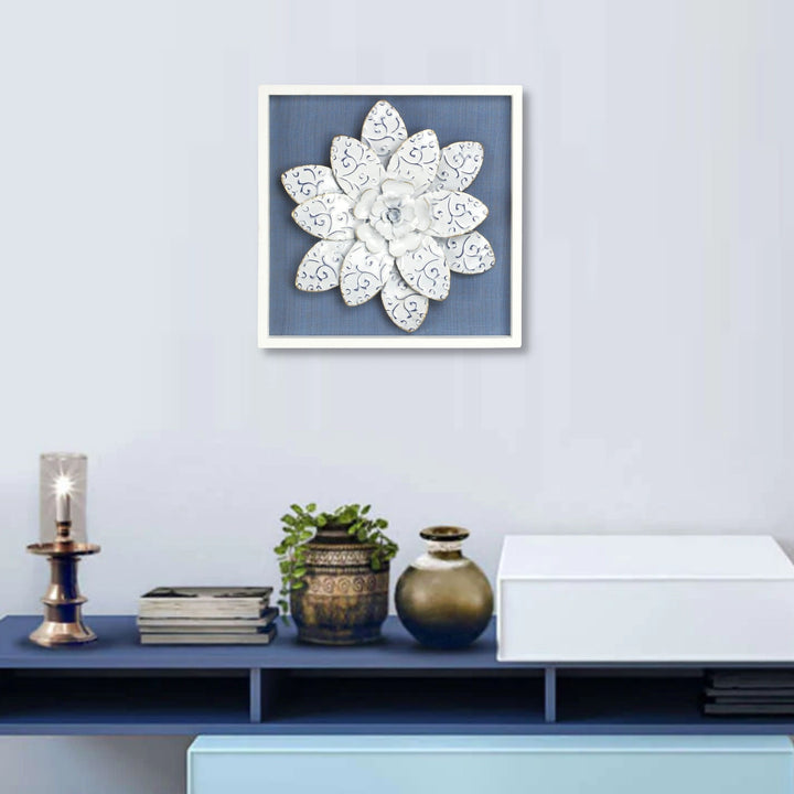 5349 - VIta Framed Metal Flower