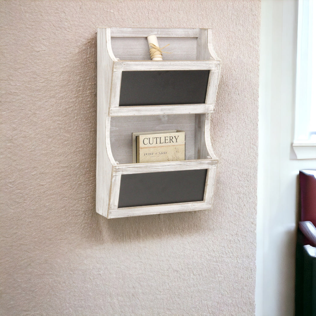 5393WT - Selby 2 Tier Wall Storage - White