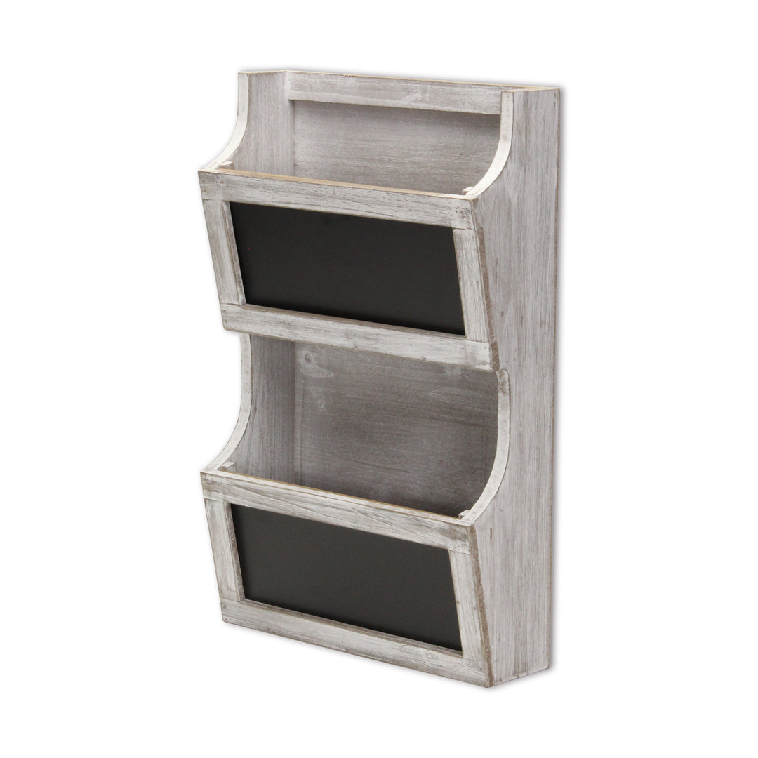 5393WT - Selby 2 Tier Wall Storage - White