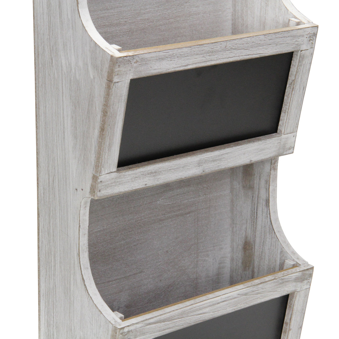 5393WT - Selby 2 Tier Wall Storage - White