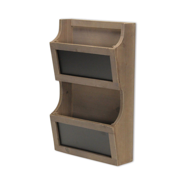 5393 - Selby 2 Tier Wall Storage - Brown