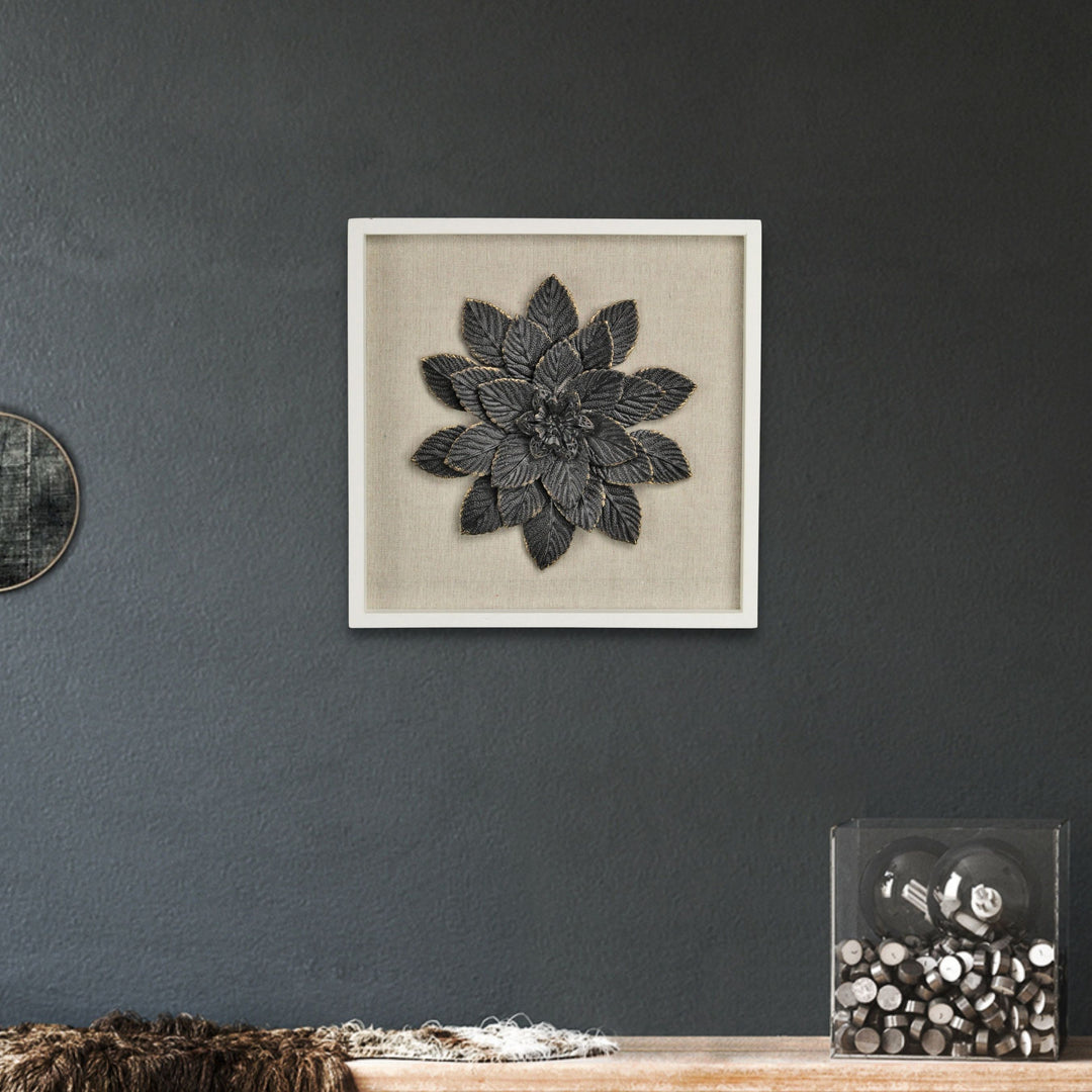 5438 - Vita Framed Metal Flower