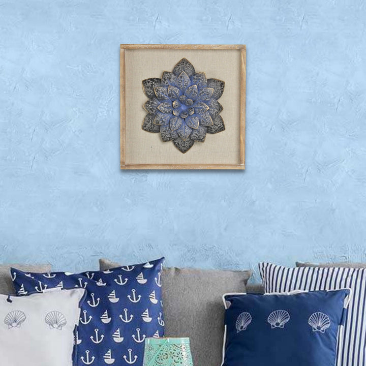 5439 - Vita Framed Metal Flower