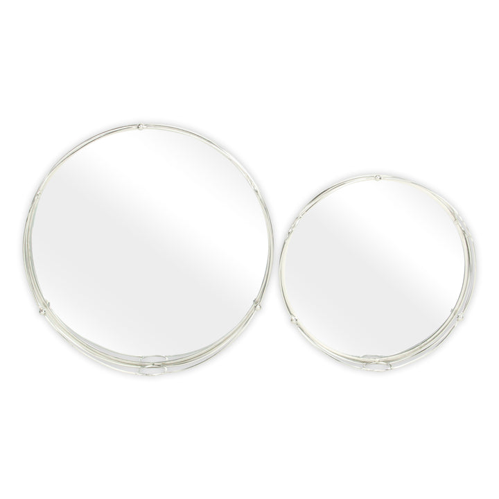 5693-2SV - Mianzi Tricircle Silver Trays