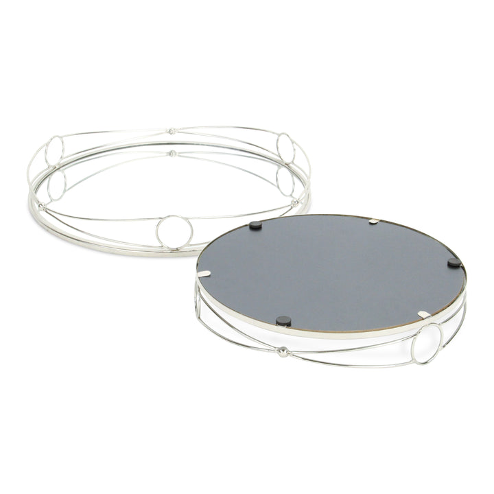 5693-2SV - Mianzi Tricircle Silver Trays