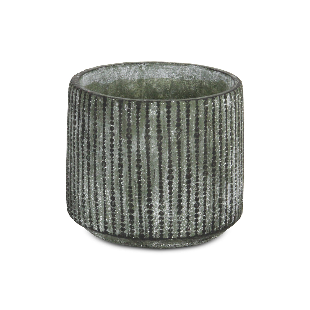 5746 - Arianthe Orb Patterned Cement Pot