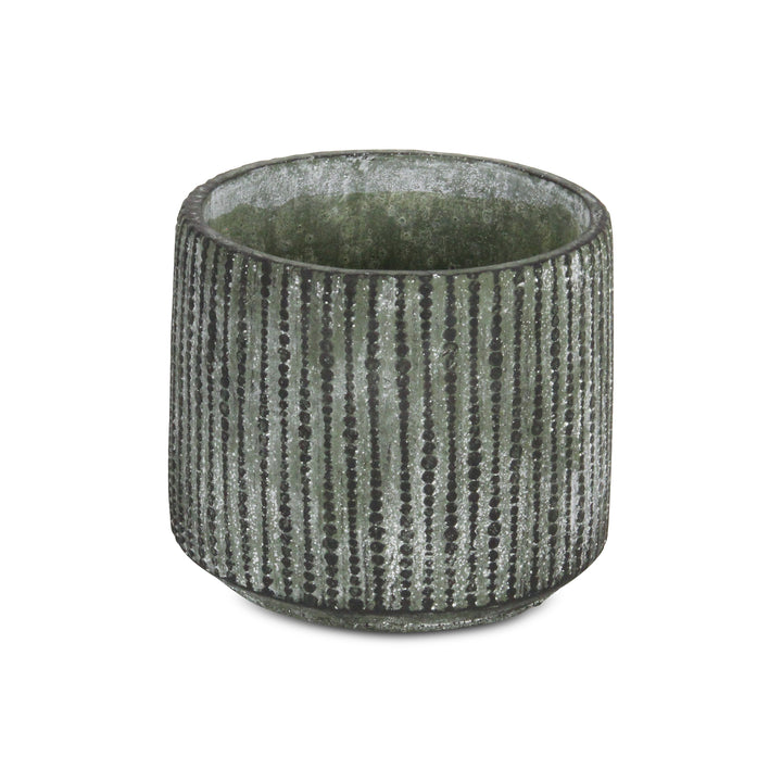 5746 - Arianthe Orb Patterned Cement Pot