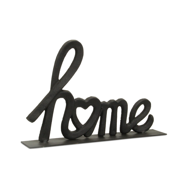 5760BK - Roven Cast Iron Home Sign - Black