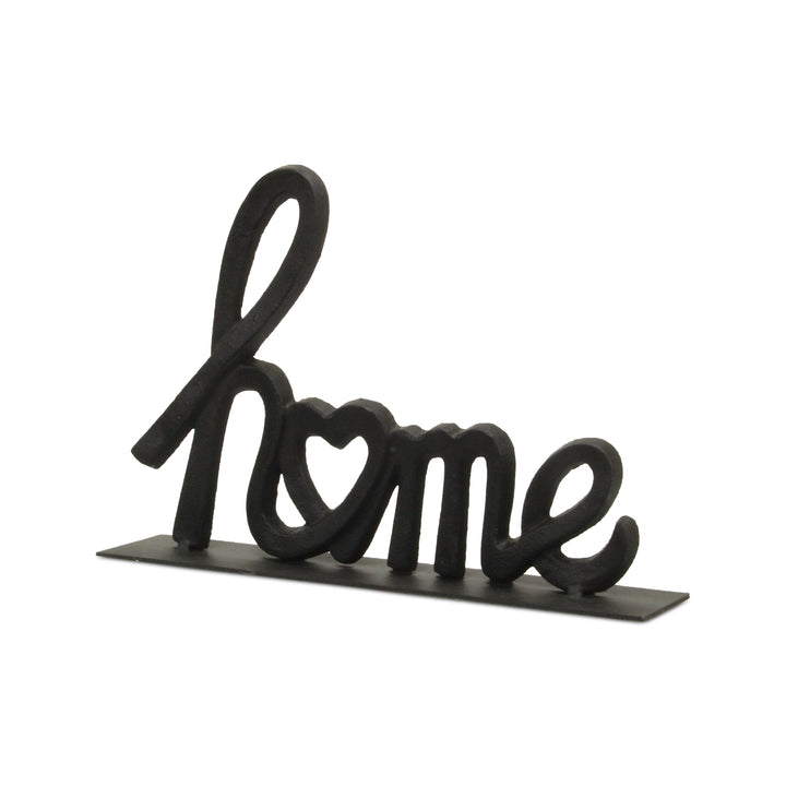 5760BK - Roven Cast Iron Home Sign - Black