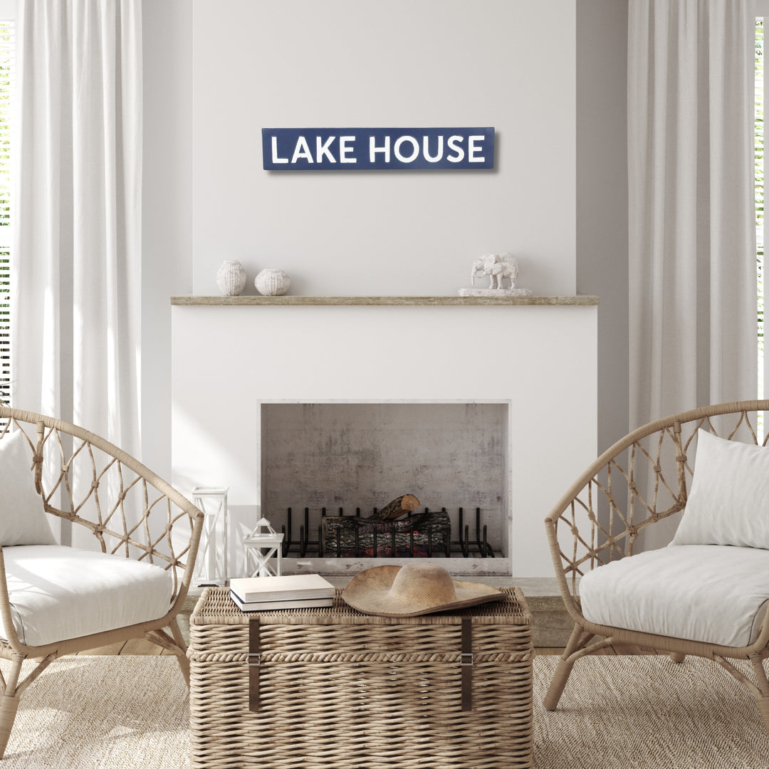 5792BL - Roven Blue Lake House Sign