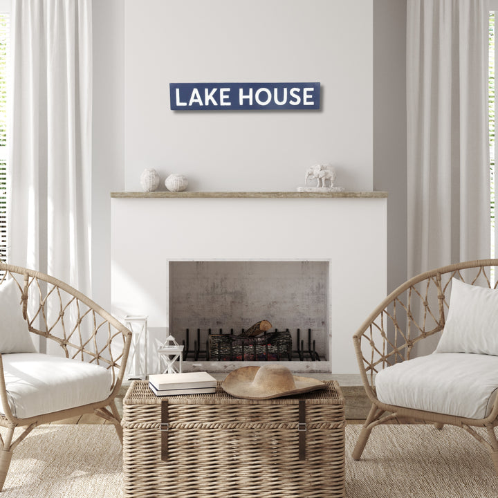 5792BL - Roven Blue Lake House Sign