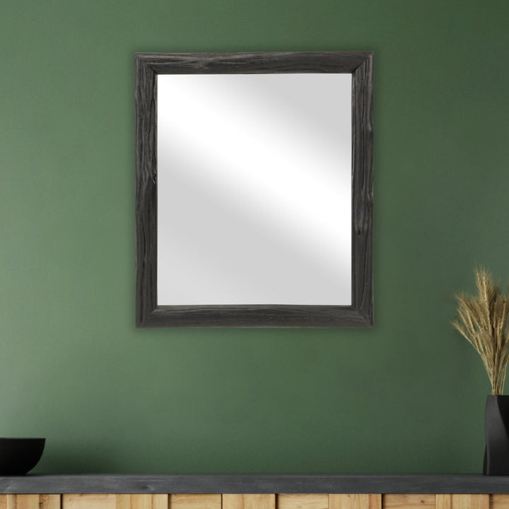 5882BK - Emmalora Wood Mirror - Black