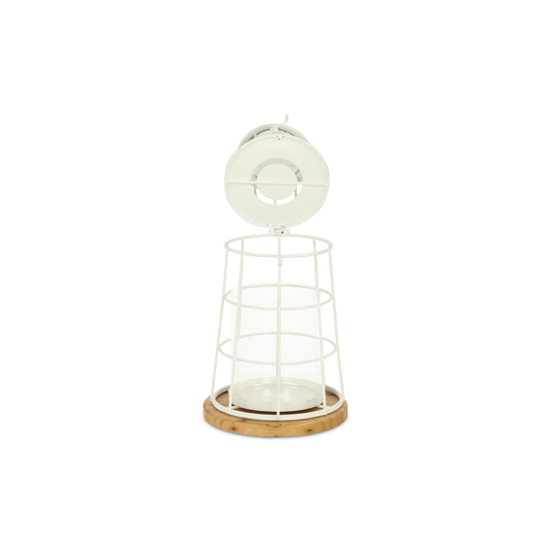 5895WT-S - Caler White Lighthouse Décor - Small