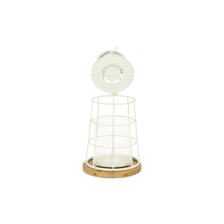 5895WT-S - Caler White Lighthouse Décor - Small