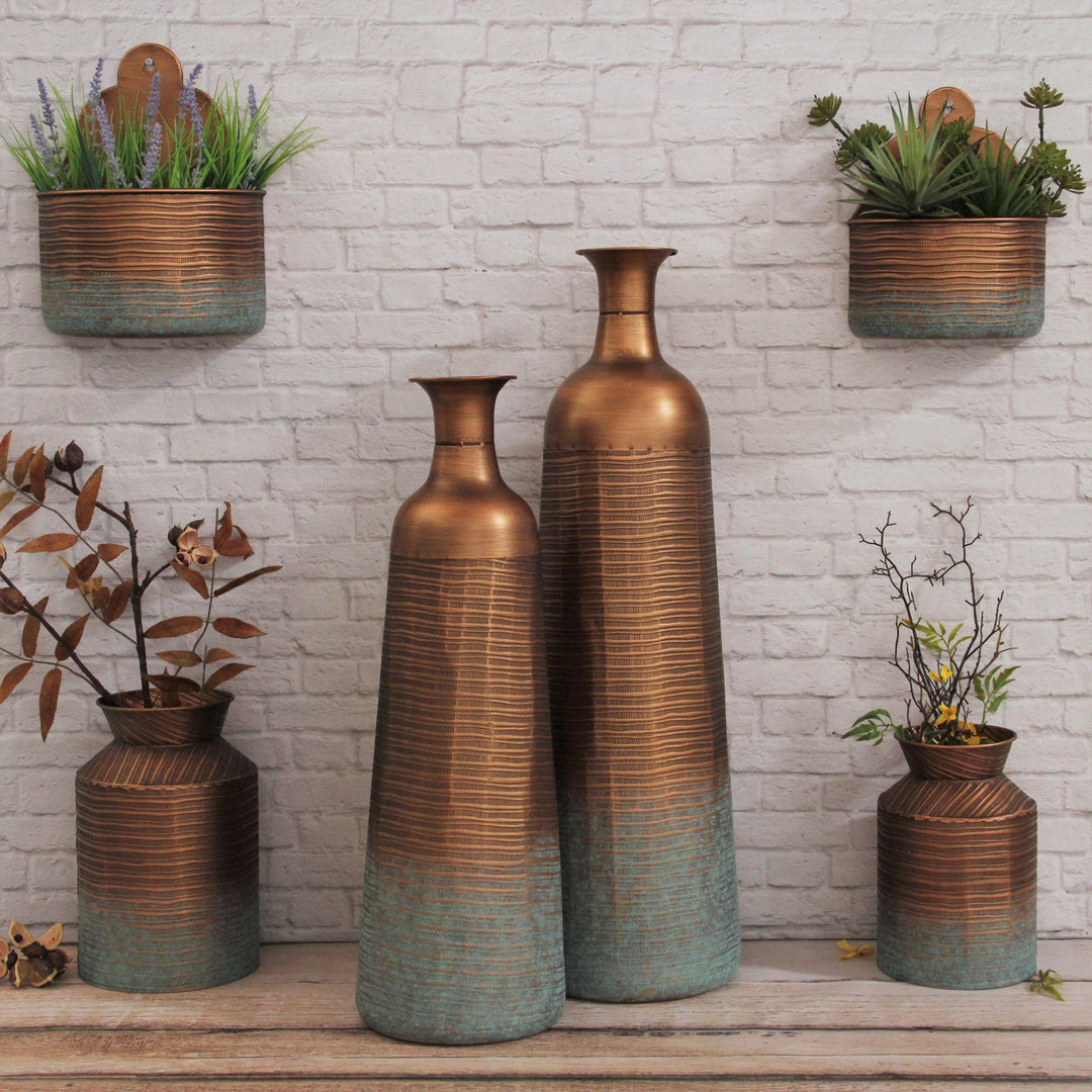 5899-2 - Kyani Copper Wall Vase Décor