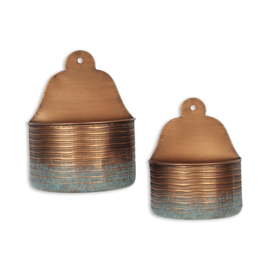 5899-2 - Kyani Copper Wall Vase Décor