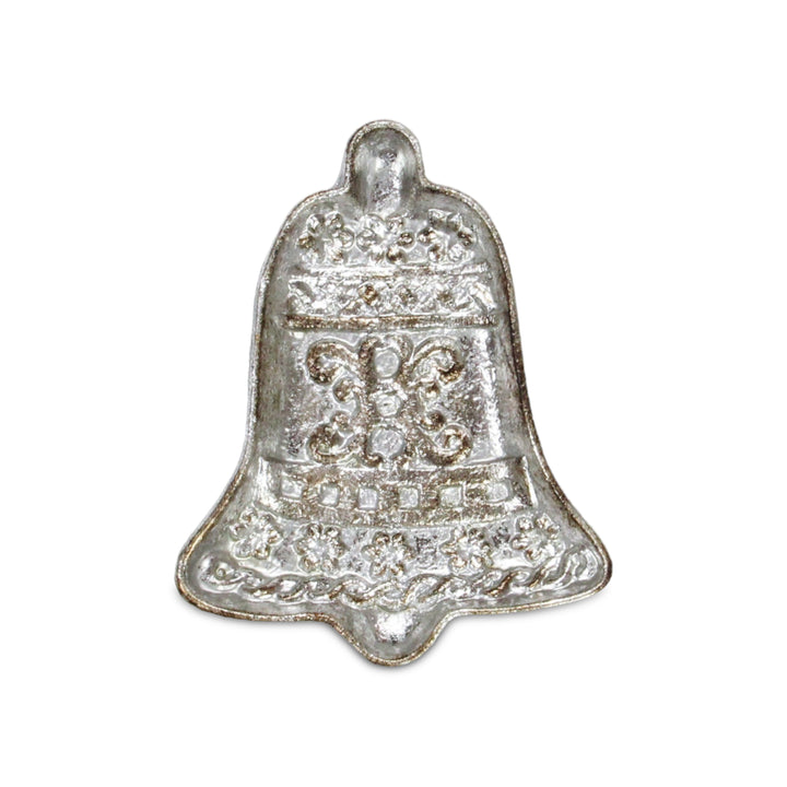 5902SV - Cast Iron X-mas Bell Dish - Silver