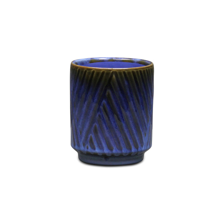 5919BGR - Parlora Diagonal Blue Pot