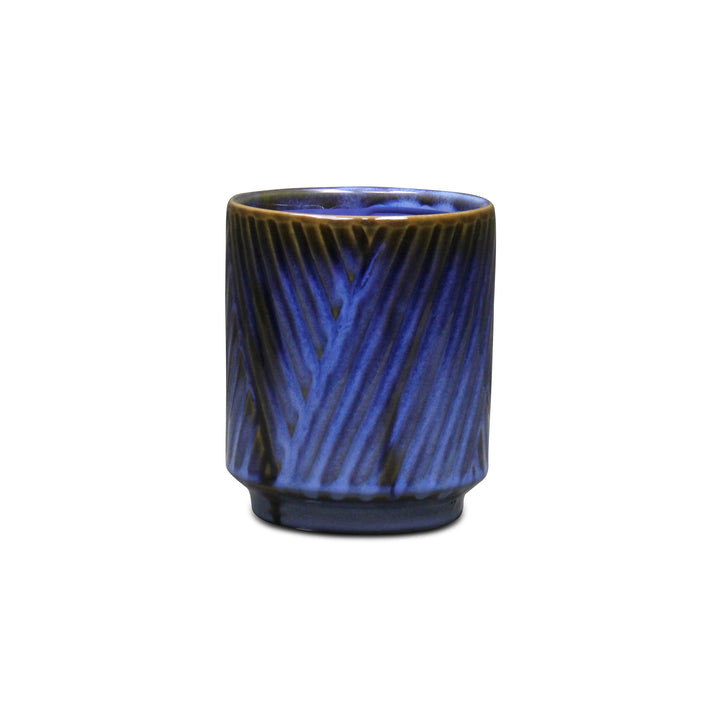 5919BGR - Parlora Diagonal Blue Pot