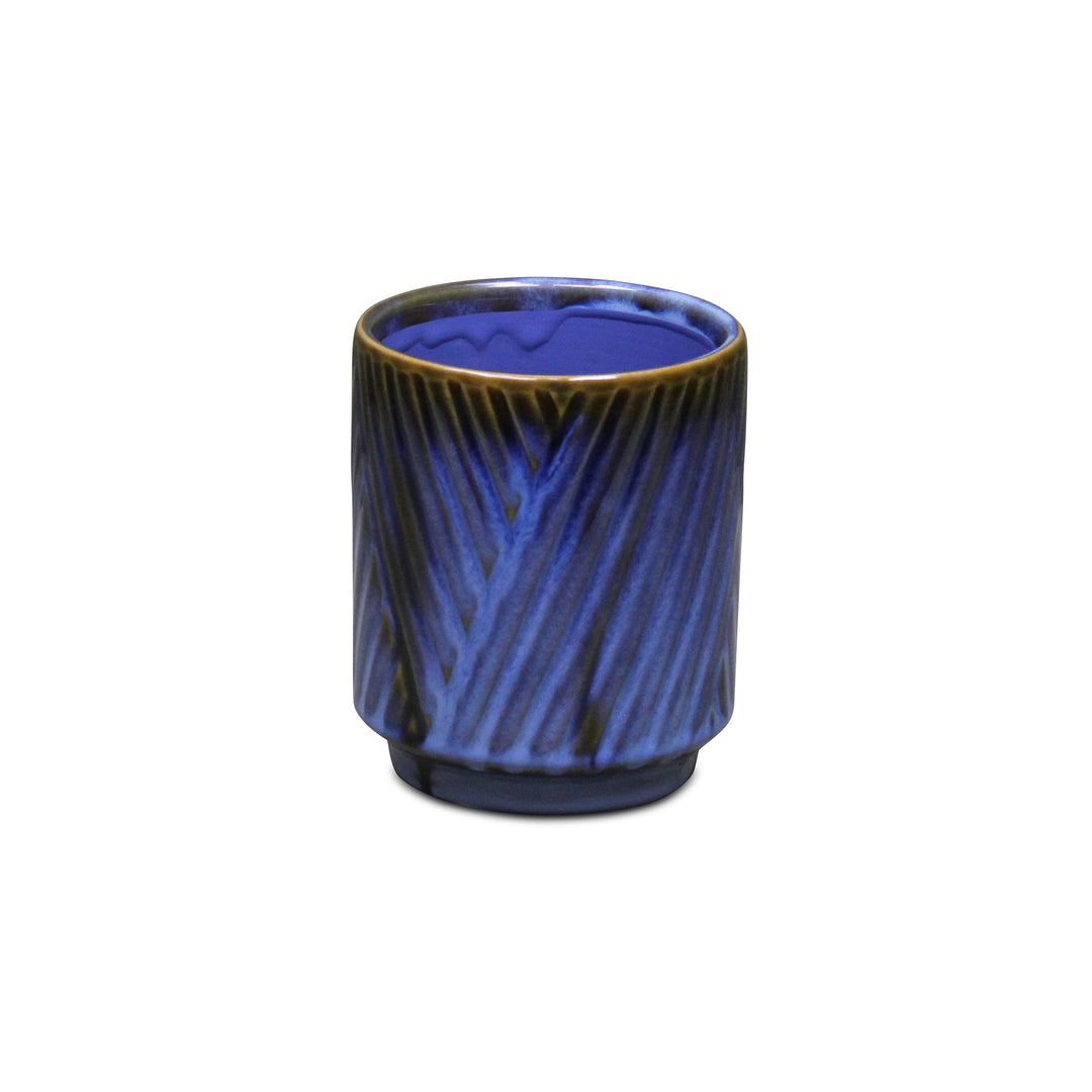 5919BGR - Parlora Diagonal Blue Pot