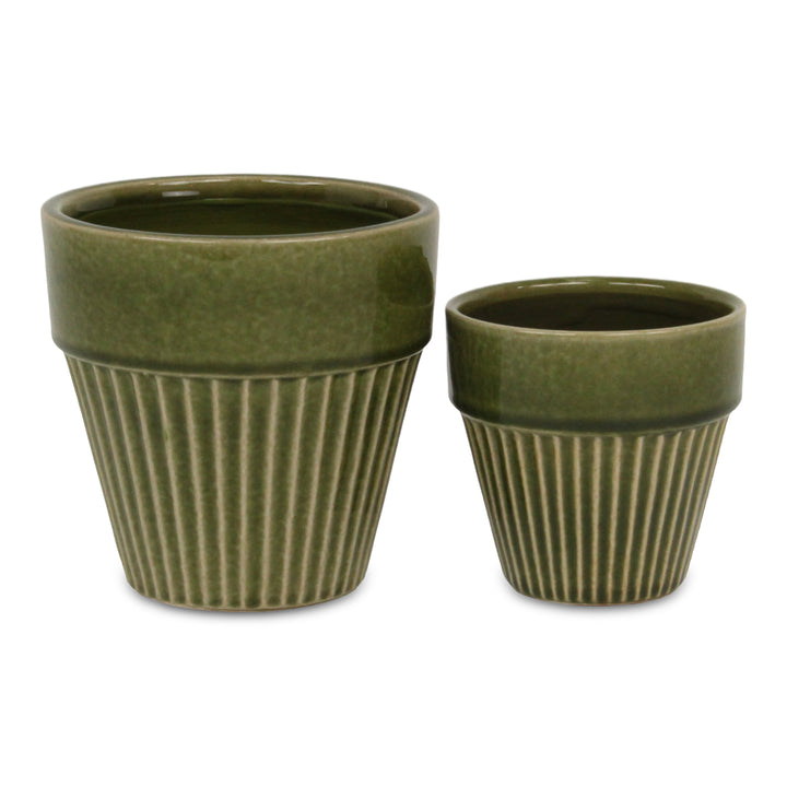 5922OG - Corseta Vertical Olive Green Pot