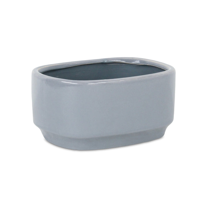 5934GR - Elegora Rectangular Gray Pot