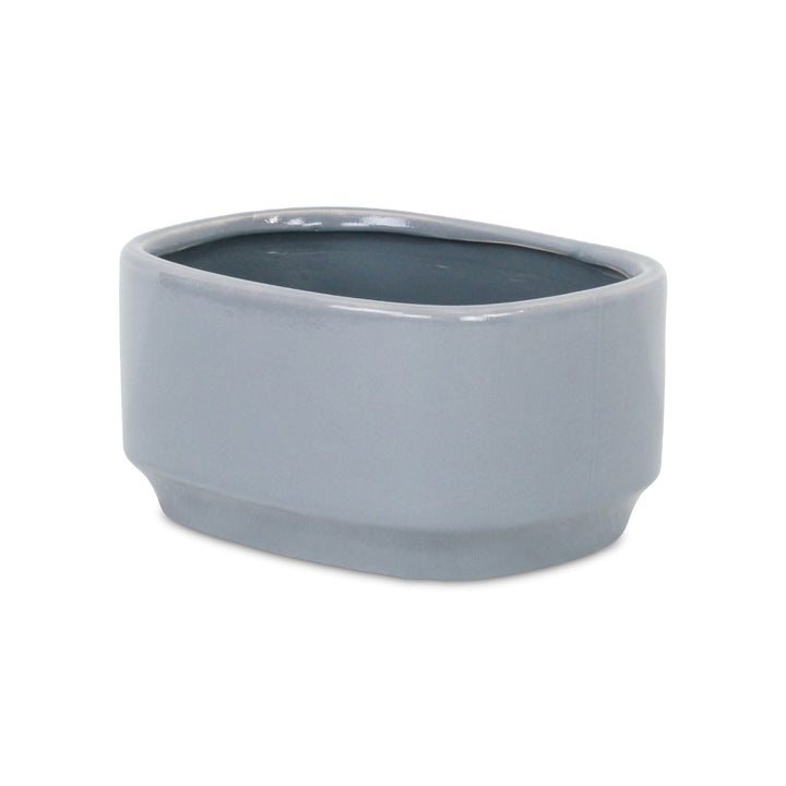 5934GR - Elegora Rectangular Gray Pot