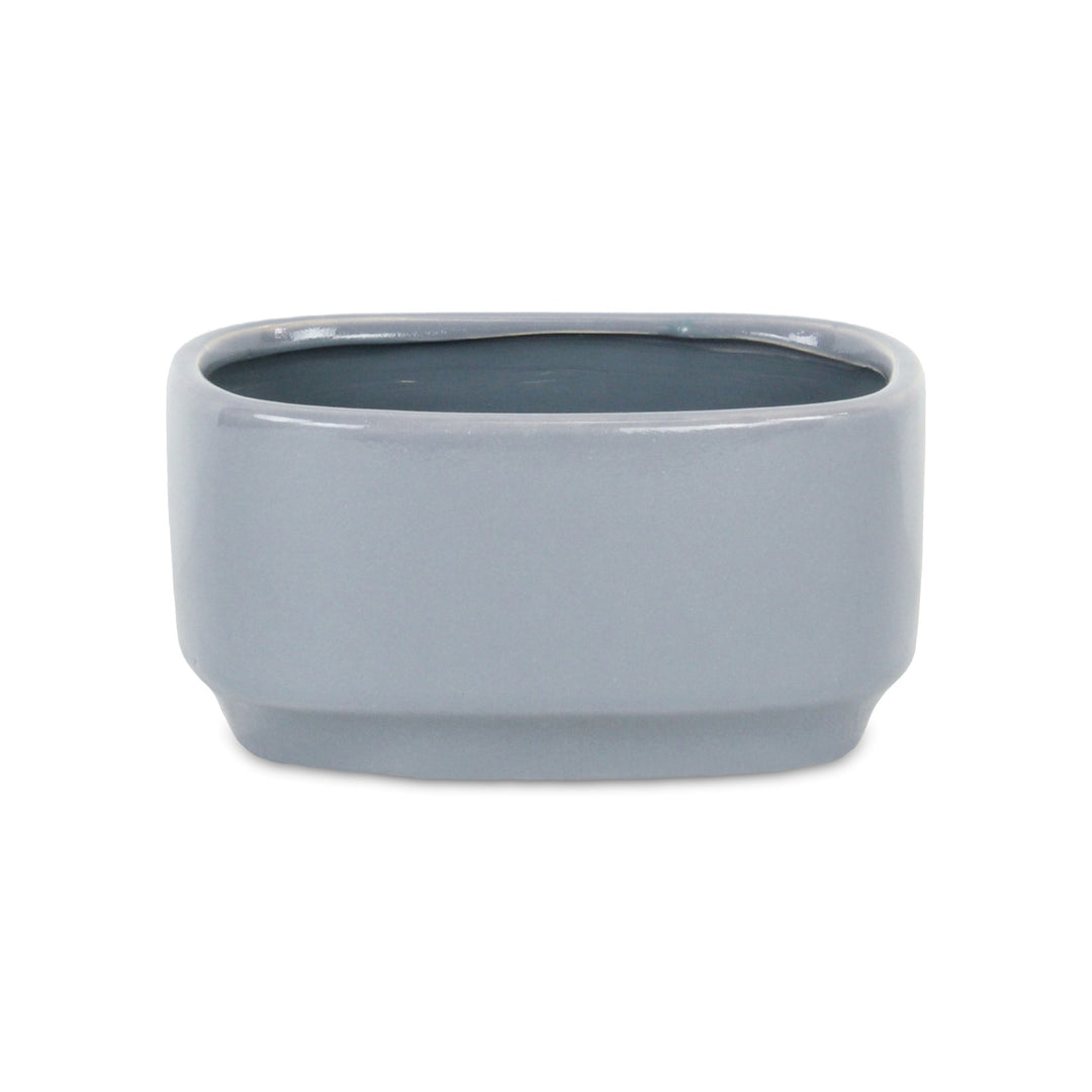 5934GR - Elegora Rectangular Gray Pot