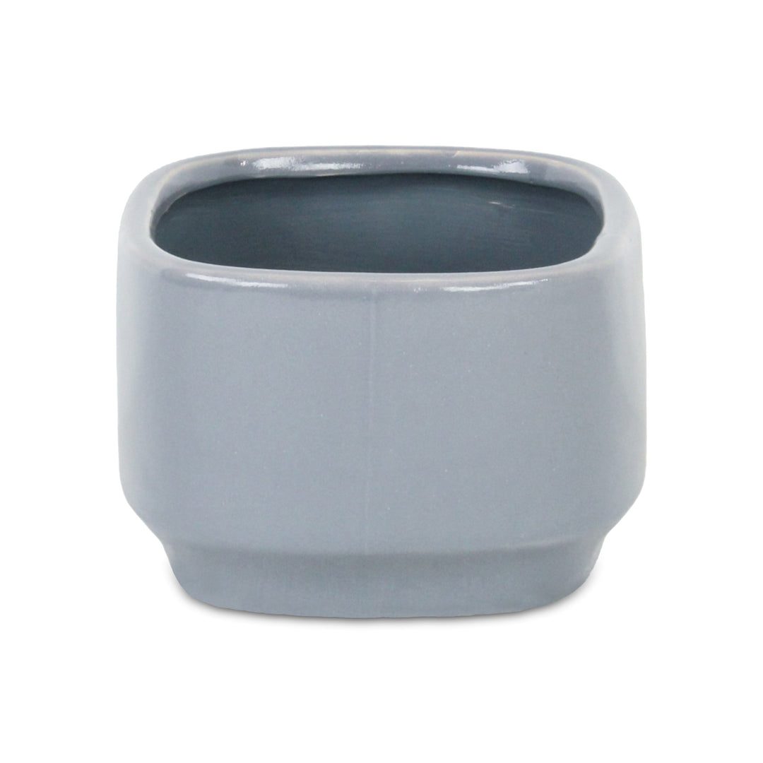 5934GR - Elegora Rectangular Gray Pot