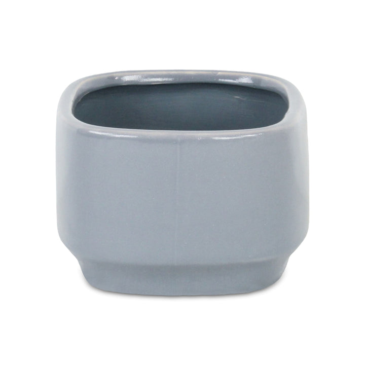 5934GR - Elegora Rectangular Gray Pot