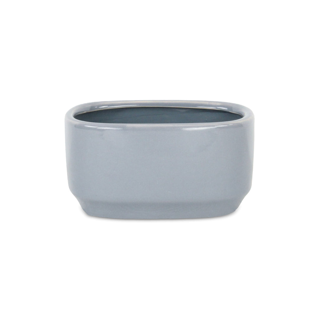 5934GR - Elegora Rectangular Gray Pot