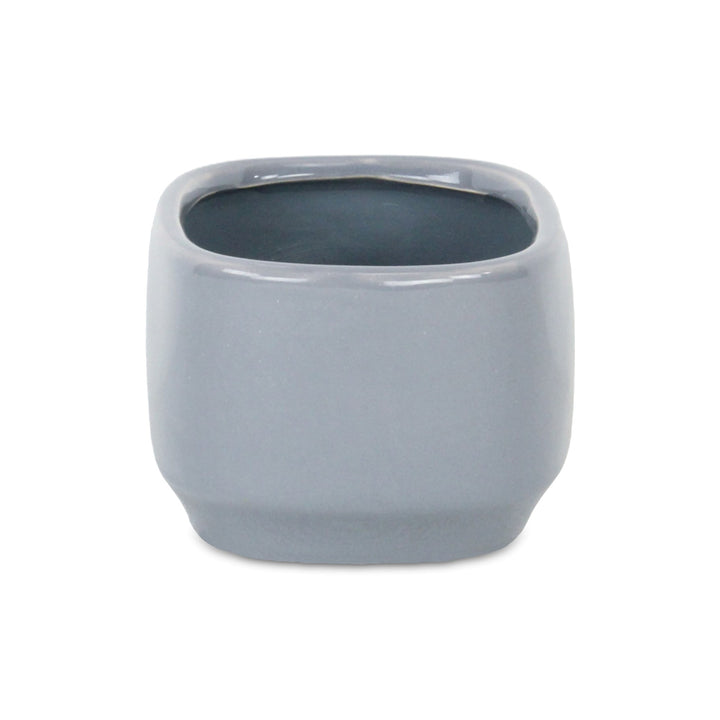 5934GR - Elegora Rectangular Gray Pot