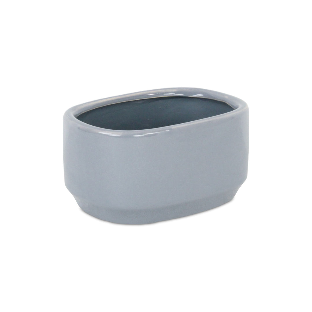 5934GR - Elegora Rectangular Gray Pot