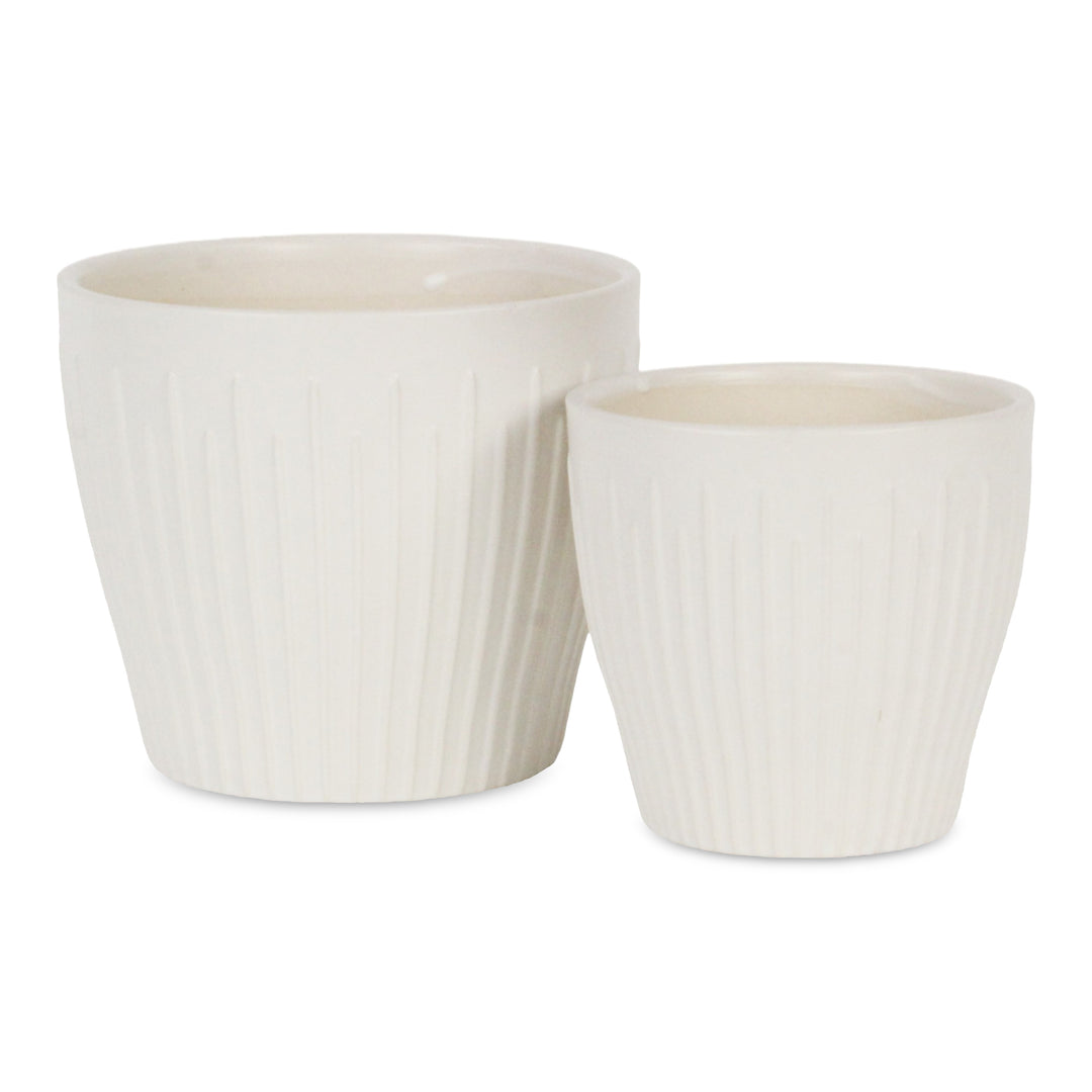 5938 - Currula Vertical White Pot