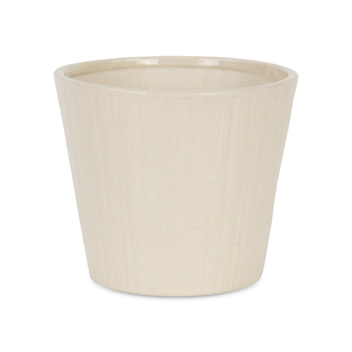 5940 - Currula Vertical Off-White Pot