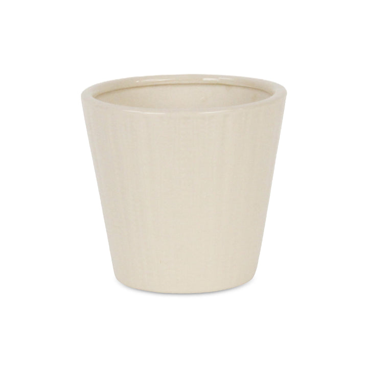 5940 - Currula Vertical Off-White Pot