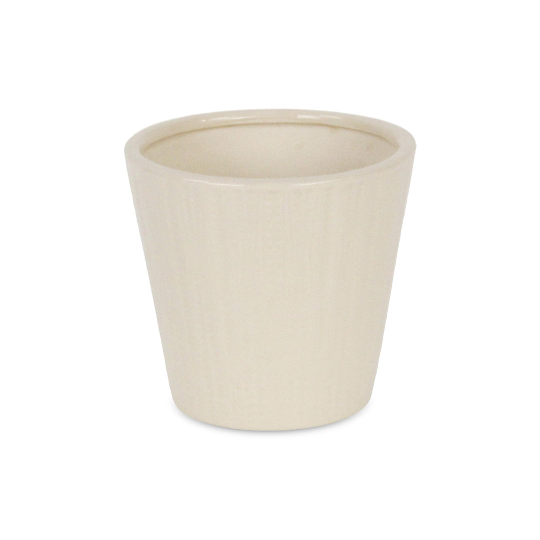 5940 - Currula Vertical Off-White Pot