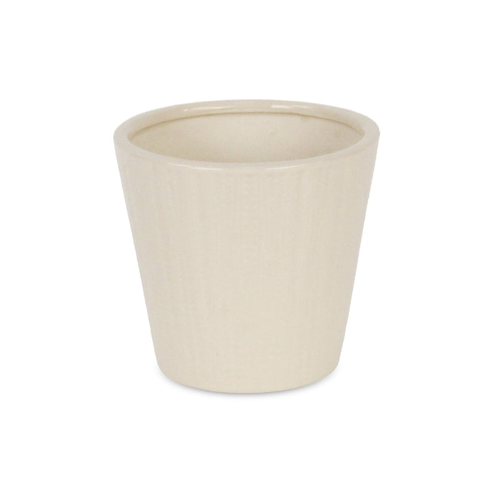 5940 - Currula Vertical Off-White Pot