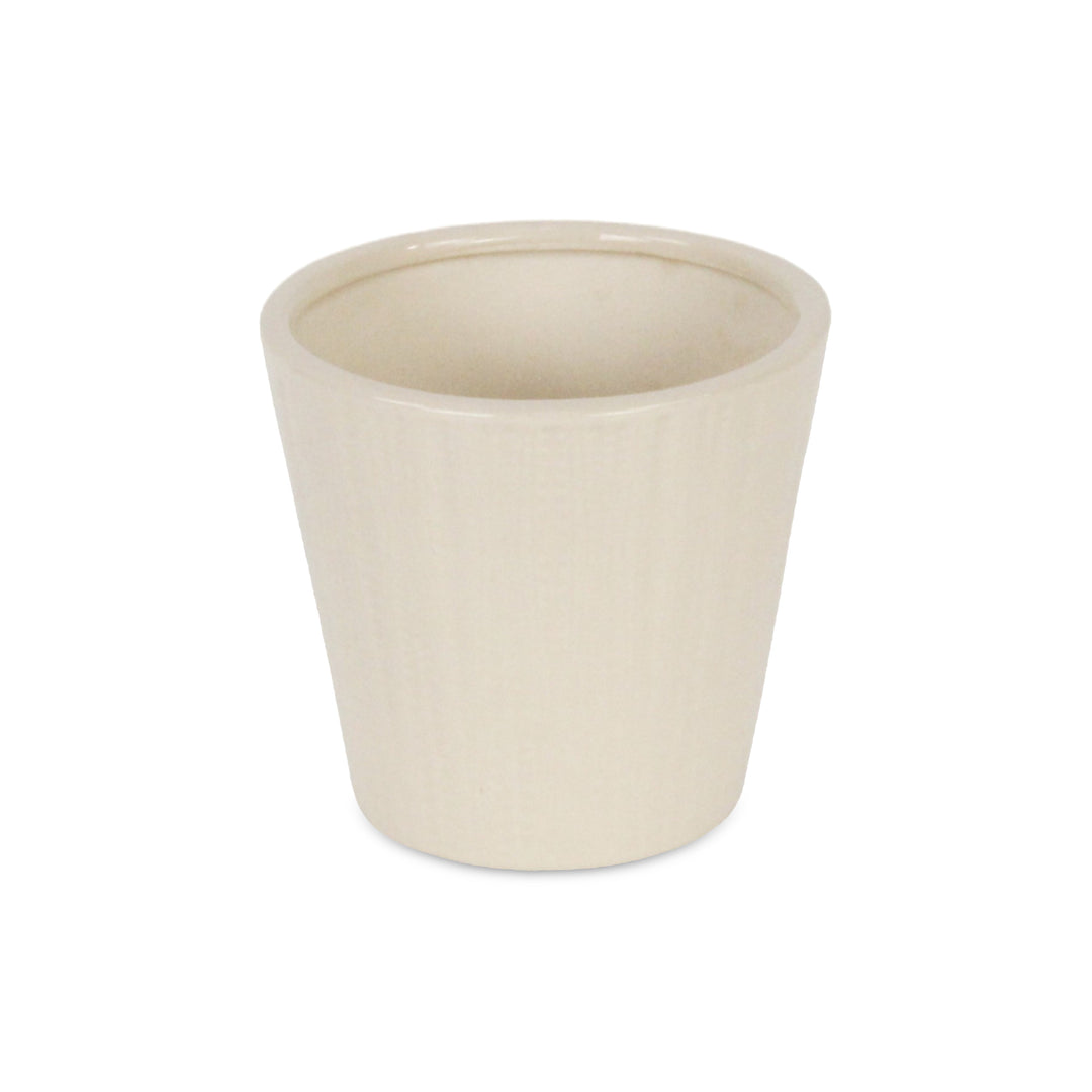 5940 - Currula Vertical Off-White Pot